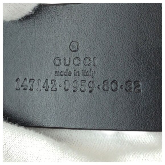 Gucci Sherry GG Pattern Leather Green Red main image 7